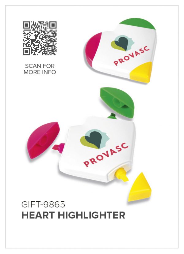 Altitude Heart Highlighter Stationery