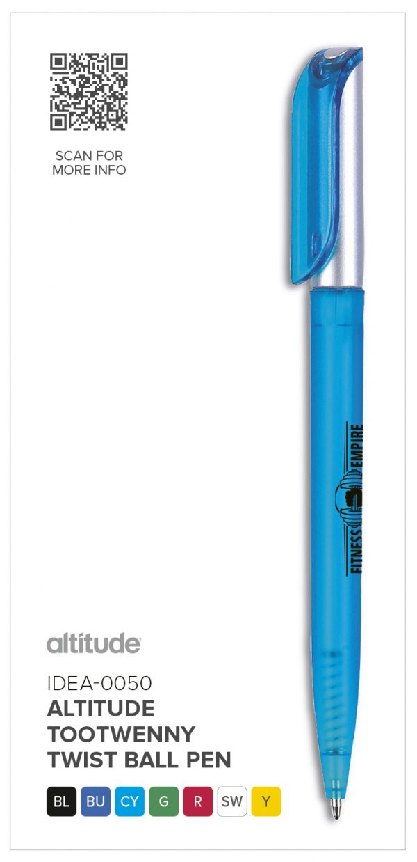 Altitude Tootwenny Twist Ball Pen Plastic pens Plastic Twist Pen