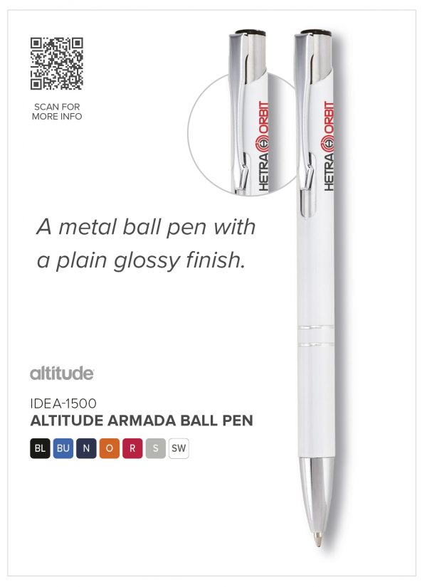 Altitude Armada Ball Pen Metal pens black ink