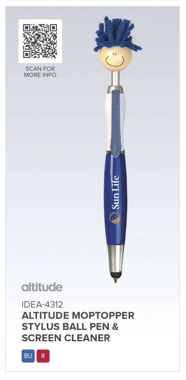 Altitude Moptopper Stylus Ball Pen & Screen Cleaner Plastic pens Moptopper