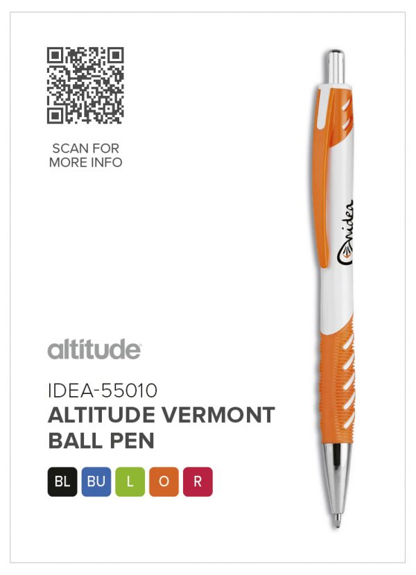 Altitude Vermont Ball Pen Plastic pens