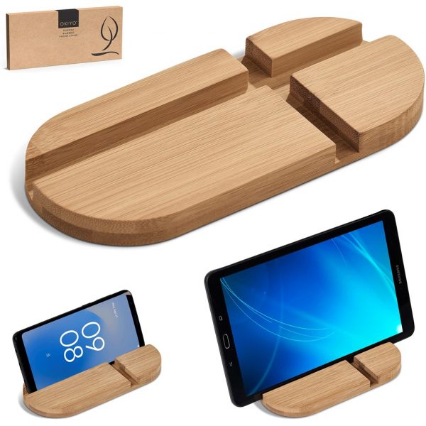 Okiyo Kurosu Bamboo Phone Stand Mobile technology cellphone stand