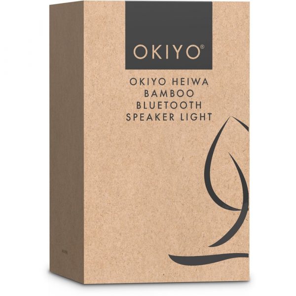 Okiyo Heiwa Bamboo Bluetooth Speaker & Night Light Mobile technology Bluetooth speaker