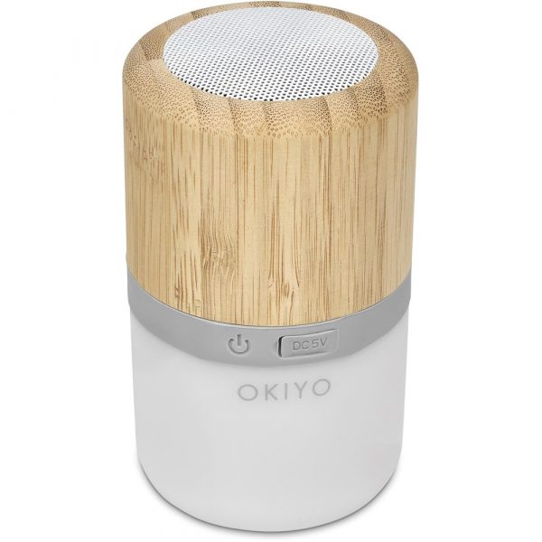 Okiyo Heiwa Bamboo Bluetooth Speaker & Night Light Mobile technology Bluetooth speaker