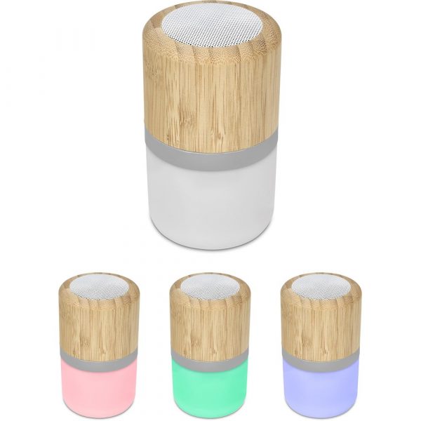 Okiyo Heiwa Bamboo Bluetooth Speaker & Night Light Mobile technology Bluetooth speaker