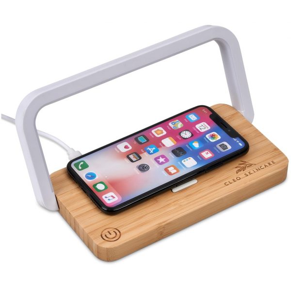 Okiyo Yoru Bamboo Wireless Charger & Night Light Mobile technology night light