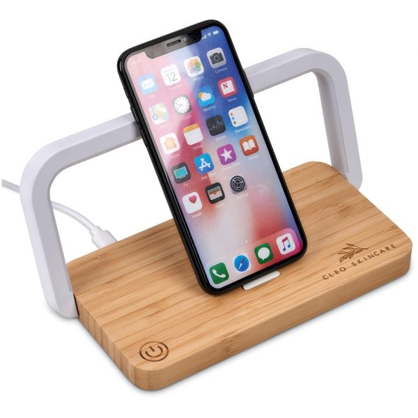 Okiyo Yoru Bamboo Wireless Charger & Night Light Mobile technology night light