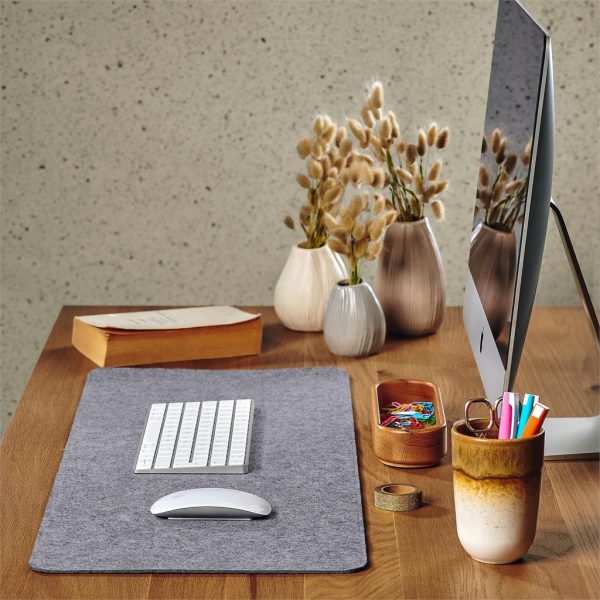 Okiyo Kaiyo Recycled PET Felt Desk Mat Mobile technology desk mat