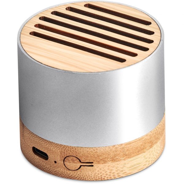 Okiyo Utau Bamboo & Recycled Aluminium Bluetooth Speaker Mobile technology bluetooth speaker: recycled aluminium speaker