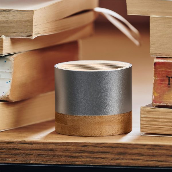 Okiyo Utau Bamboo & Recycled Aluminium Bluetooth Speaker Mobile technology bluetooth speaker: recycled aluminium speaker