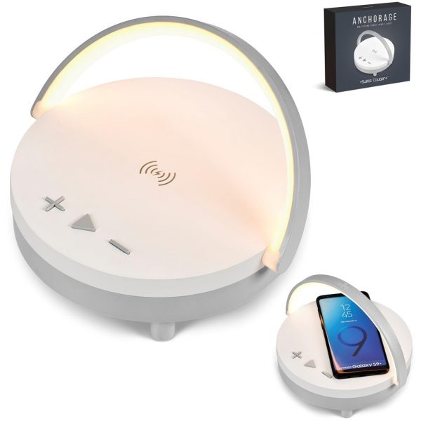 Swiss Cougar Anchorage Bluetooth Speaker, Wireless Charger & Night Light Mobile technology night light