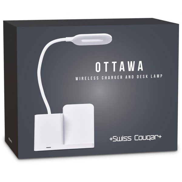 Swiss Cougar Ottawa Wireless Charger and Desk Lamp Stationery