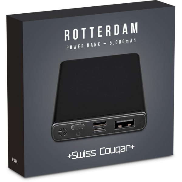 Swiss Cougar Rotterdam Power Bank – 5000mAh Corporate gifts Power Bank