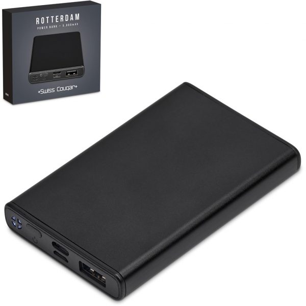 Swiss Cougar Rotterdam Power Bank – 5000mAh Corporate gifts Power Bank