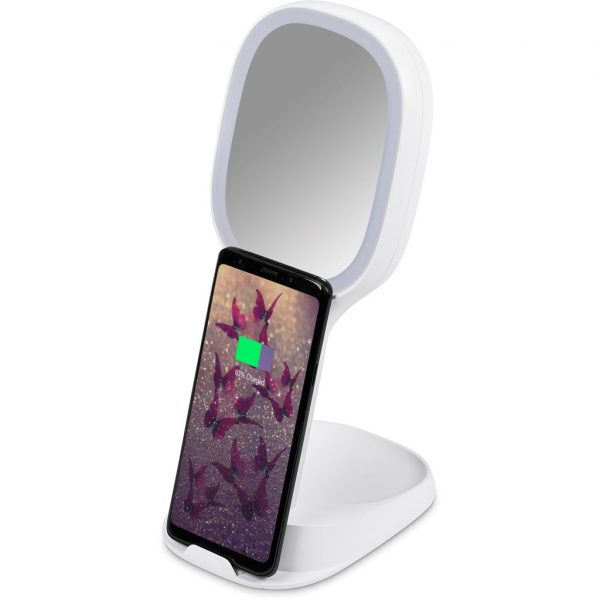 Swiss Cougar Toulon Wireless Charger, Phone Stand & Portable Mirror Corporate gifts phone stand