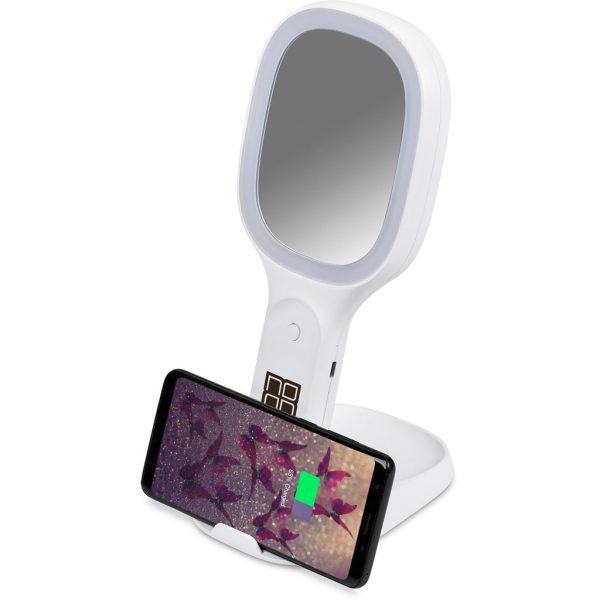 Swiss Cougar Toulon Wireless Charger, Phone Stand & Portable Mirror Corporate gifts phone stand