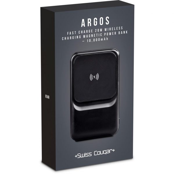 Swiss Cougar Argos Fast Charge 20W Wireless Charging Magnetic Power Bank -10000mAh Mobile technology Power Bank