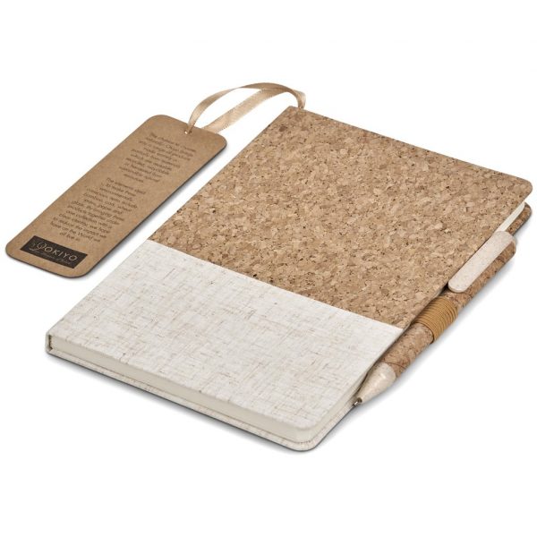 Okiyo Cardon Cork Notebook & Pen Set A5 notebooks