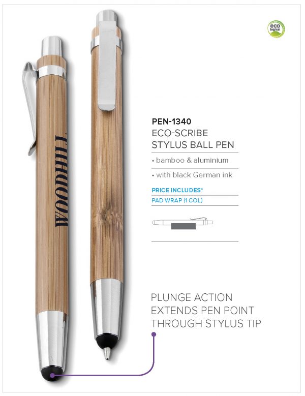 Altitude Eco-Scribe Stylus Ball Pen Metal pens Eco Barrel