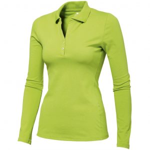 Ladies Long Sleeve Zenith Golf Shirt – Lime Marked to clear