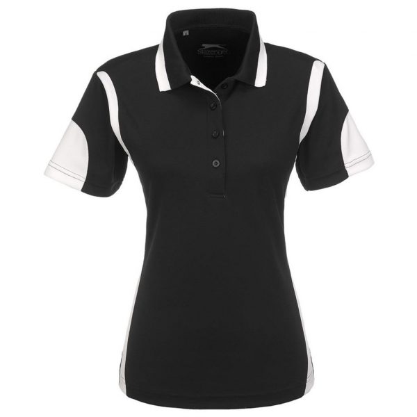 Ladies Genesis Golf Shirt – Black Marked to clear