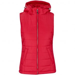 Ladies Evolution Bodywarmer – Red Marked to clear