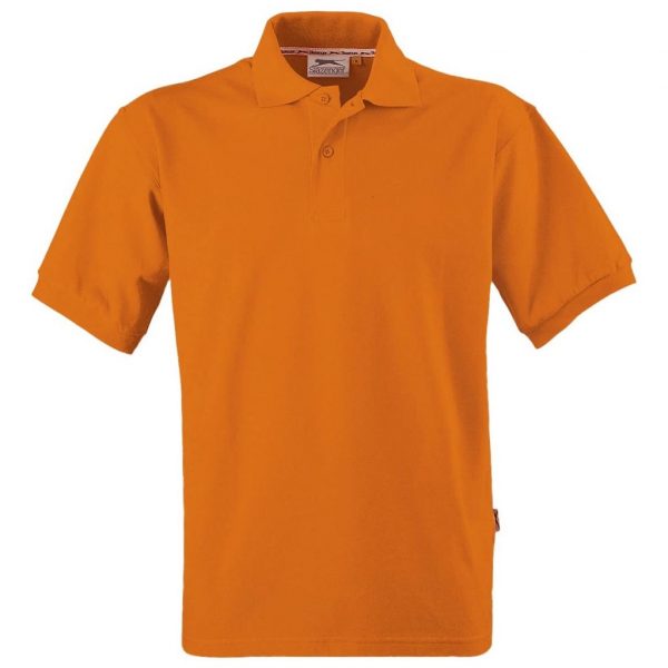 Mens Crest Golf Shirt – Orange Marked to clear Crest Mens Golf Shirt