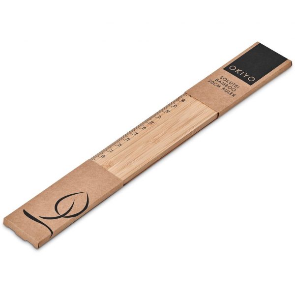 Okiyo Sokutei Bamboo 30cm Ruler Stationery 30cm ruler