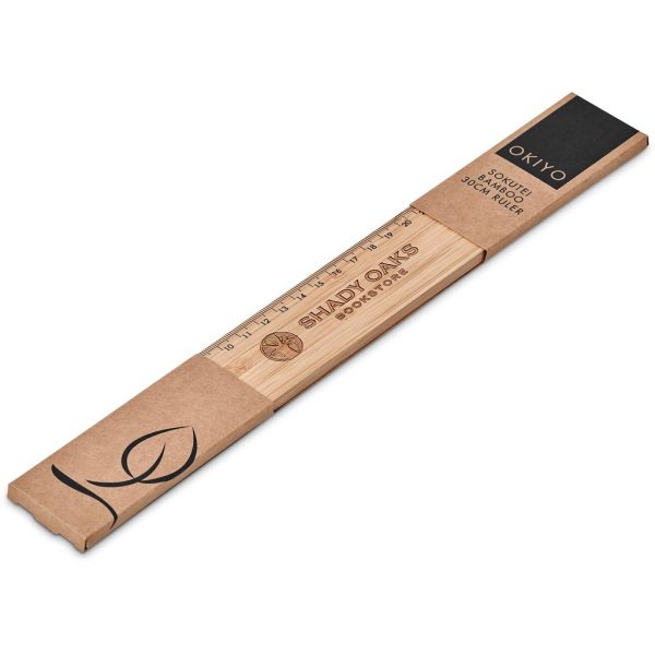 Okiyo Sokutei Bamboo 30cm Ruler Stationery 30cm ruler