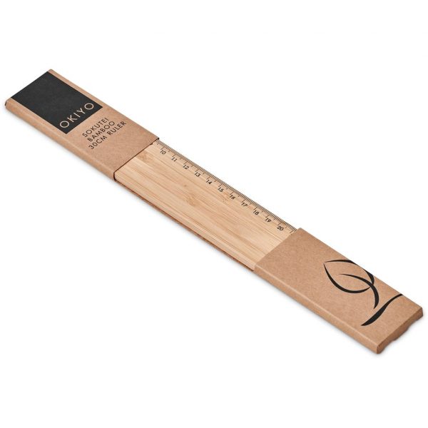 Okiyo Sokutei Bamboo 30cm Ruler Stationery 30cm ruler