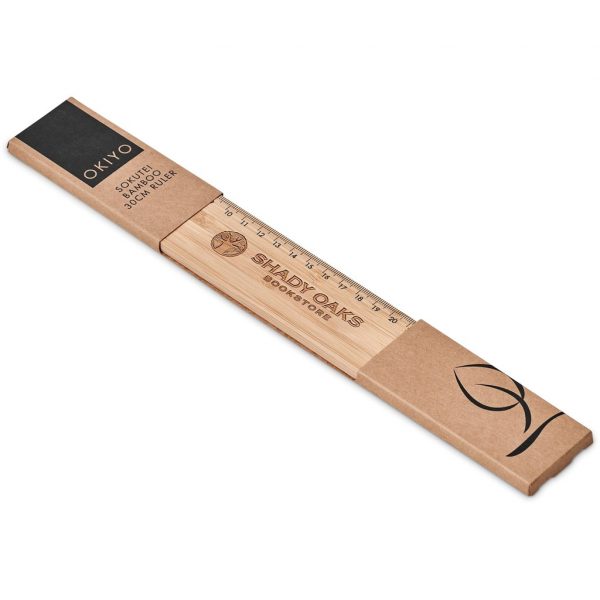 Okiyo Sokutei Bamboo 30cm Ruler Stationery 30cm ruler