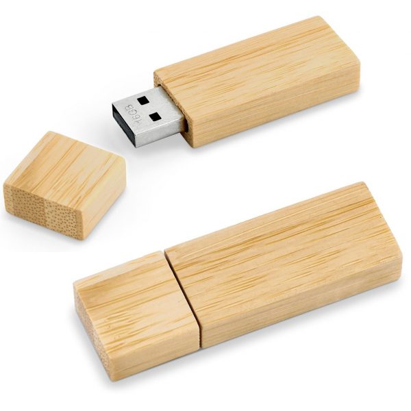 Okiyo Komorebi Bamboo Flash Drive – 16GB Eco-friendly memory sticks USB