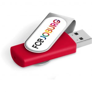 Axis Dome Flash Drive – 8GB – Red Corporate gifts USB