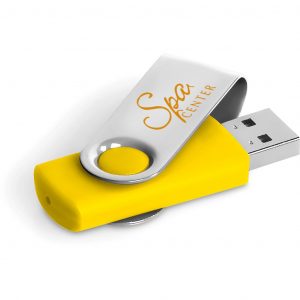 Axis Glint Flash Drive – 8GB – Yellow Corporate gifts USB