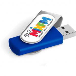 Axis Dome Flash Drive – 16GB – Blue Corporate gifts USB