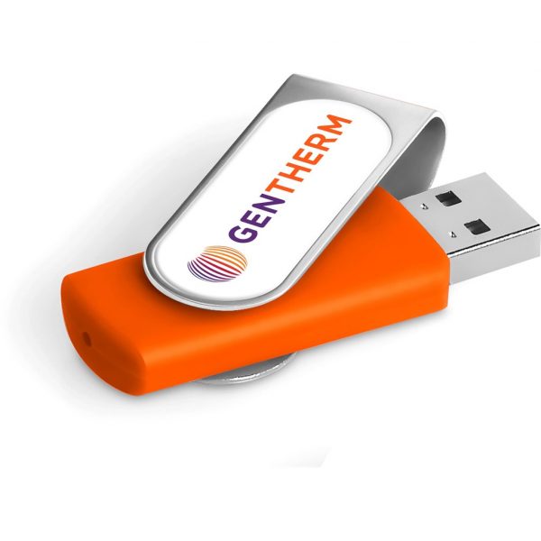 Axis Dome Flash Drive – 16GB – Orange Corporate gifts USB