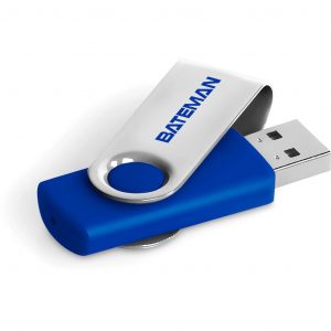 Axis Glint Flash Drive – 16GB – Blue Corporate gifts USB