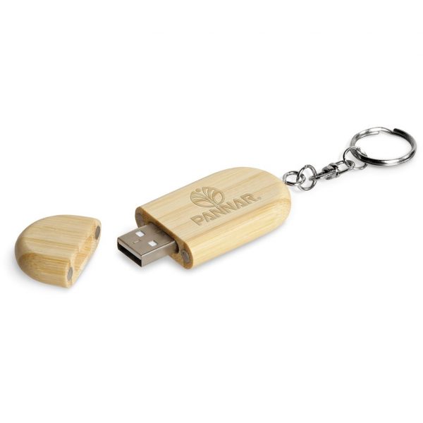 Okiyo Benkyou Bamboo Flash Drive Keyholder – 8GB Eco-friendly memory sticks USB