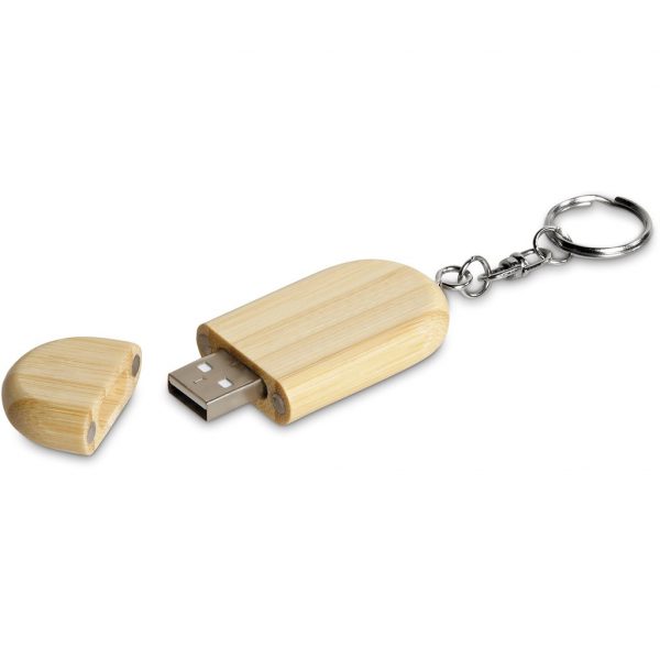 Okiyo Benkyou Bamboo Flash Drive Keyholder – 8GB Eco-friendly memory sticks USB