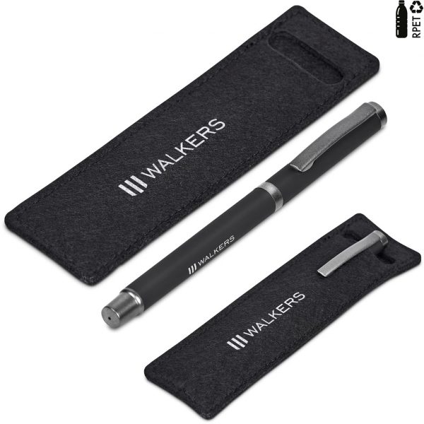 Altitude Asos Rollerball in Pouch Metal pens